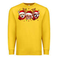 Lemon christmas dogs corgi chihuahua frenchie Premium Sweatshirt - Jasminsmagicworld