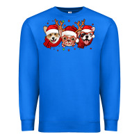 True Royal christmas dogs corgi chihuahua frenchie Premium Sweatshirt - Jasminsmagicworld