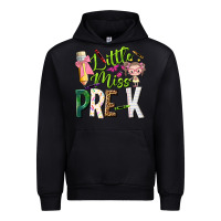 Black little miss pre k Urban Hoodie - NancyCooperArtShop