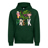 Forest Green little miss pre k Urban Hoodie - NancyCooperArtShop