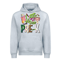 Heather Grey little miss pre k Urban Hoodie - NancyCooperArtShop