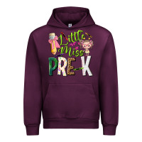 Mauve Wine little miss pre k Urban Hoodie - NancyCooperArtShop