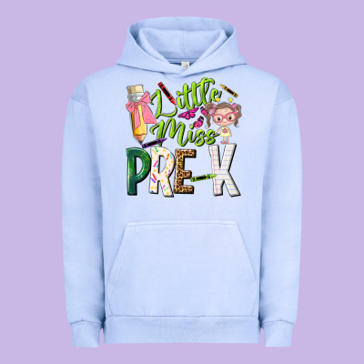 Little Miss Pre K Urban Hoodie Designed By Nancycooperartshop
