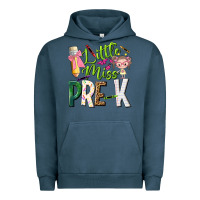 Pigment Midnight Navy little miss pre k Urban Hoodie - NancyCooperArtShop