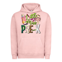Pigment Salmon little miss pre k Urban Hoodie - NancyCooperArtShop