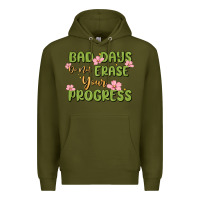 Army Green mental health uplifting quote Premium Hoodie - MaliasSmallBusiness