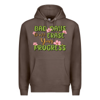 Coffee mental health uplifting quote Premium Hoodie - MaliasSmallBusiness