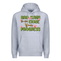 Heather Grey mental health uplifting quote Premium Hoodie - MaliasSmallBusiness