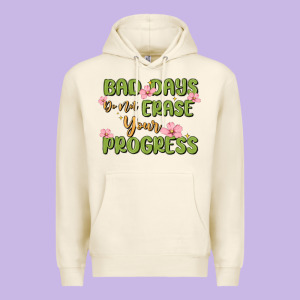 Mental Health Uplifting Quote Premium Hoodie Designed By Maliassmallbusiness