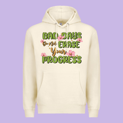 Mental Health Uplifting Quote Premium Hoodie Designed By Maliassmallbusiness