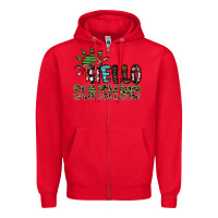 Red hello sunshine Zipper Hoodie - SublimationCraftShop