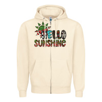 Sandshell hello sunshine Zipper Hoodie - SublimationCraftShop