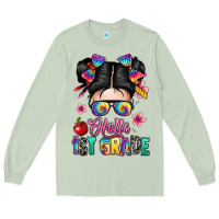 Matcha hello first grade Long Sleeve Tee - texasbilliewilder