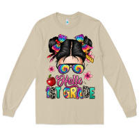 Mushroom hello first grade Long Sleeve Tee - texasbilliewilder