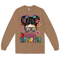 Toasted Coconut hello first grade Long Sleeve Tee - texasbilliewilder