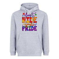 Heather Grey don't hide your pride Heavyweight Hoodie - JahusDesignShop