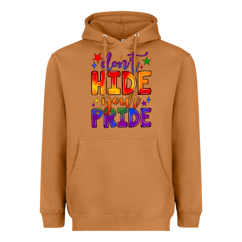 Don't Hide Your Pride Heavyweight Hoodie by JahusDesignShop | Teevron