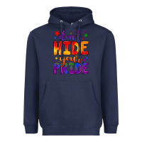 Navy don't hide your pride Heavyweight Hoodie - JahusDesignShop