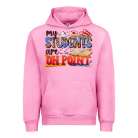 Fuchsia Pink my students are on point Urban Hoodie - NancyCooperArtShop
