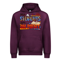 Mauve Wine my students are on point Urban Hoodie - NancyCooperArtShop