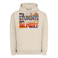 Pigment French Oak my students are on point Urban Hoodie - NancyCooperArtShop