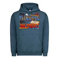 Pigment Midnight Navy my students are on point Urban Hoodie - NancyCooperArtShop