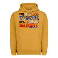 Pigment Peanut Butter my students are on point Urban Hoodie - NancyCooperArtShop