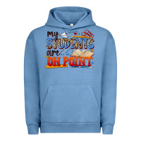 Pigment Pebble Blue my students are on point Urban Hoodie - NancyCooperArtShop