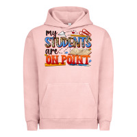 Pigment Salmon my students are on point Urban Hoodie - NancyCooperArtShop