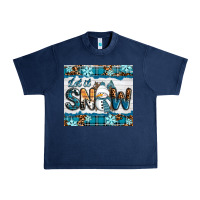 Navy let it snow Urban Heavy Tee - RanaPortraitStore