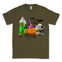 Army Green boo halloween Classic Tee - Zillion Design Studio