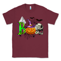 Burgundy boo halloween Classic Tee - Zillion Design Studio