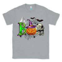 Heather Grey boo halloween Classic Tee - Zillion Design Studio