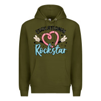 Army Green educational rockstar Premium Hoodie - MaliasSmallBusiness
