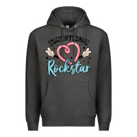 Charcoal Heather educational rockstar Premium Hoodie - MaliasSmallBusiness