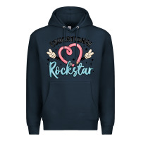 Navy educational rockstar Premium Hoodie - MaliasSmallBusiness