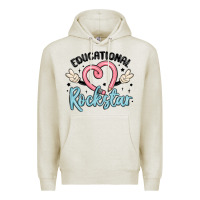 Oatmeal Heather educational rockstar Premium Hoodie - MaliasSmallBusiness