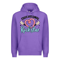 Purple educational rockstar Premium Hoodie - MaliasSmallBusiness