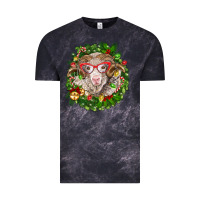 Cloud Black Christmas merino Vintage Tee - BarkalooDesign
