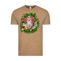 Vintage Coffee Christmas merino Vintage Tee - BarkalooDesign