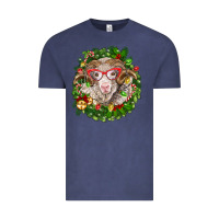 Vintage Denim Christmas merino Vintage Tee - BarkalooDesign
