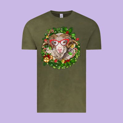 Christmas Merino Vintage Tee Designed By Barkaloodesign