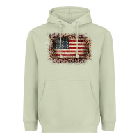 Matcha Old Leopard American Flag Frame Heavyweight Hoodie - Bettercallsaul