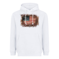 White Old Leopard American Flag Frame Heavyweight Hoodie - Bettercallsaul