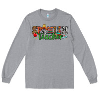 Heather Grey spanish teacher Long Sleeve Tee - Zillion Design Studio