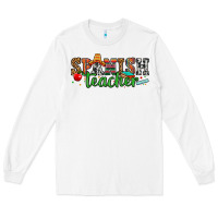 White spanish teacher Long Sleeve Tee - Zillion Design Studio