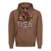 Chestnut Barn in the USA Zipper Hoodie - Neo Western