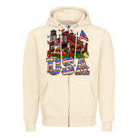 Sandshell Barn in the USA Zipper Hoodie - Neo Western