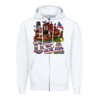 White Barn in the USA Zipper Hoodie - Neo Western