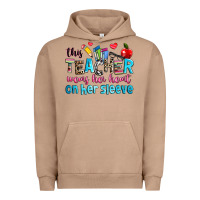 Pigment Burro this teacher wears her her on her sleeve Urban Hoodie - NancyCooperArtShop